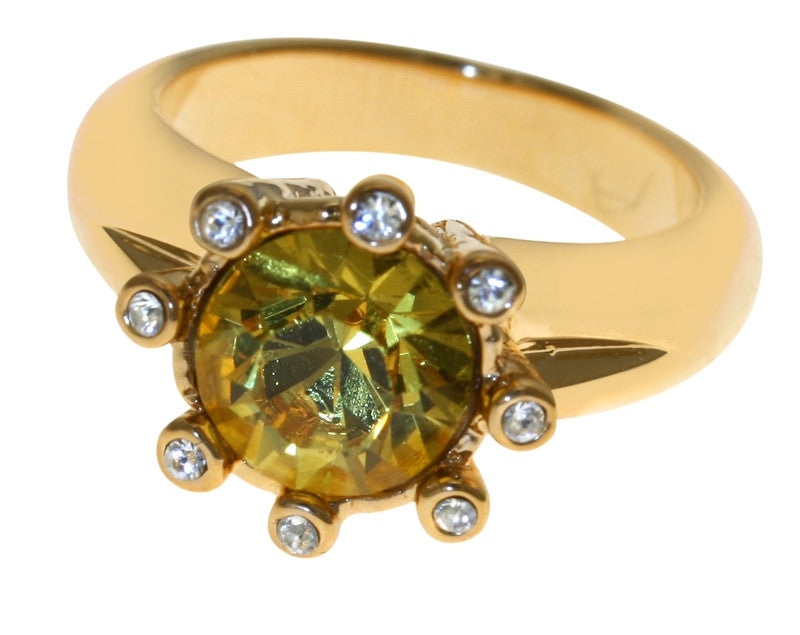 Eight-Star Citrine Crystal Ring - TimeLine Gifts