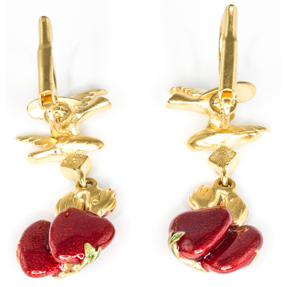 Flaming Heart Earrings - TimeLine Gifts