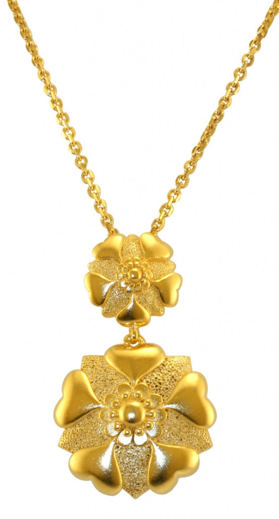 Gold Rosette Pendant - TimeLine Gifts