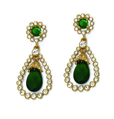 Grand Jewelled Vert Earrings - TimeLine Gifts