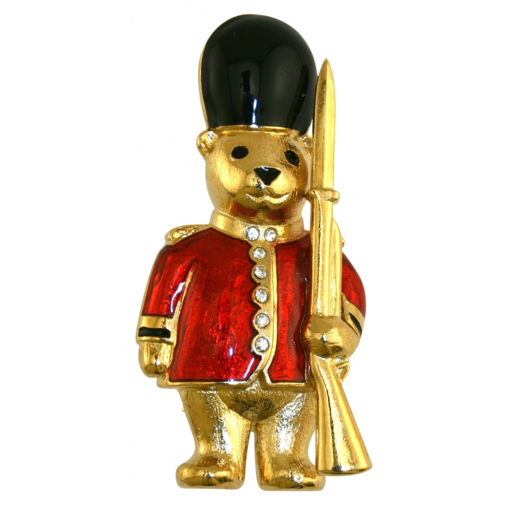 Guardsman Teddy Bear Brooch - TimeLine Gifts
