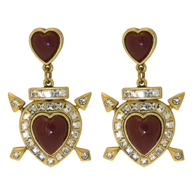 Heart and Arrows Earrings - TimeLine Gifts