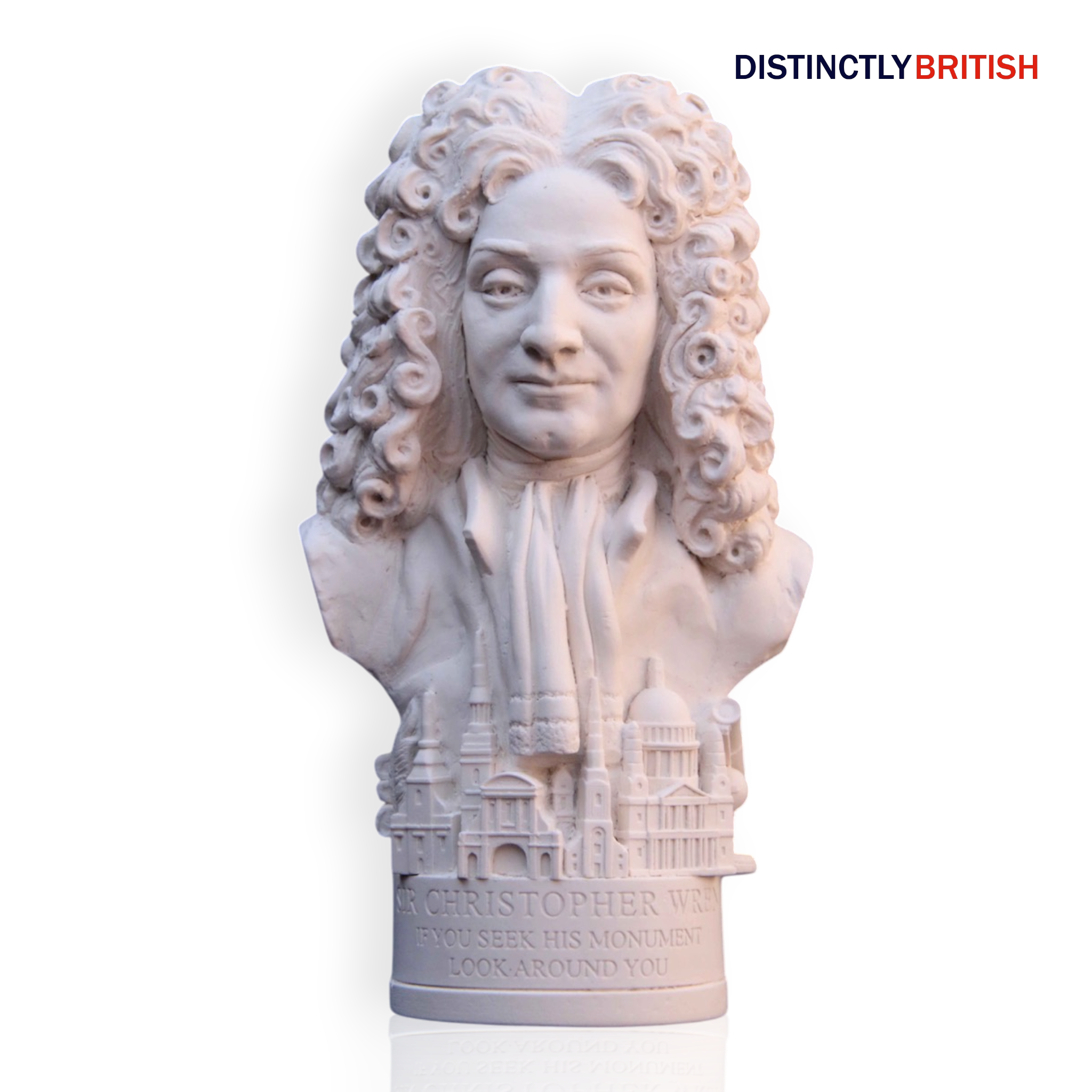 Bust - Sir Christopher Wren - Distinctly British