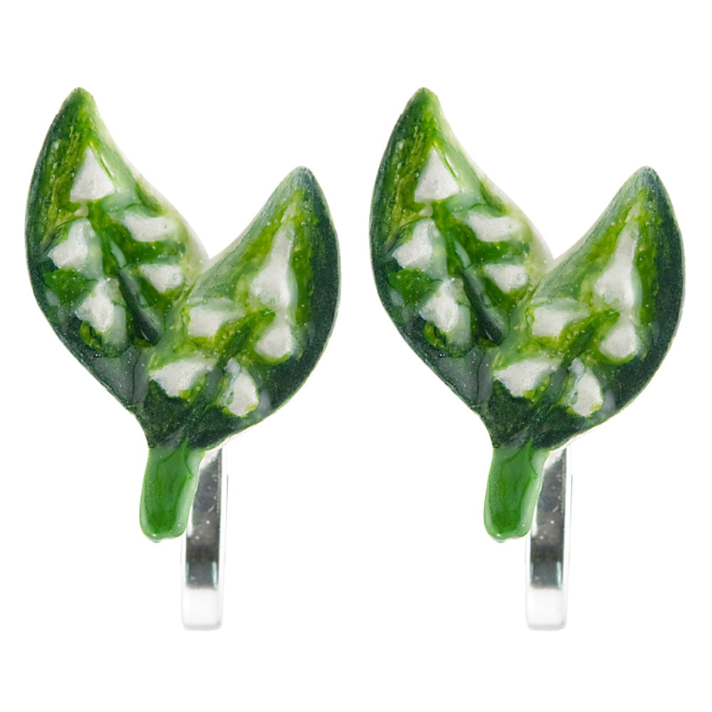 May Lily of the Valley Small Clip-on Earrings - TimeLine Gifts