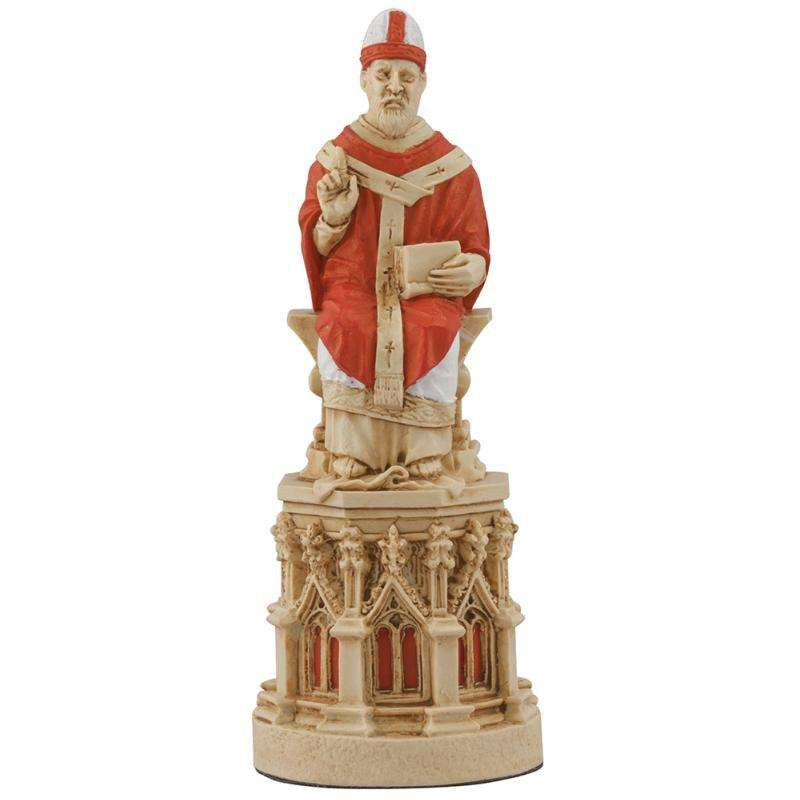 Medieval Cathedral - Hand Painted Chess Set