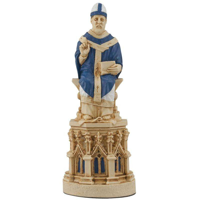 Medieval Cathedral - Hand Painted Chess Set