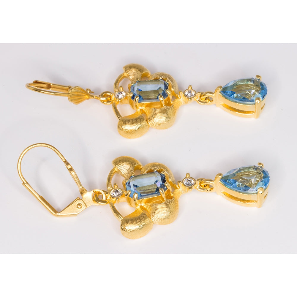 Orchid Delight Blue Earrings - TimeLine Gifts