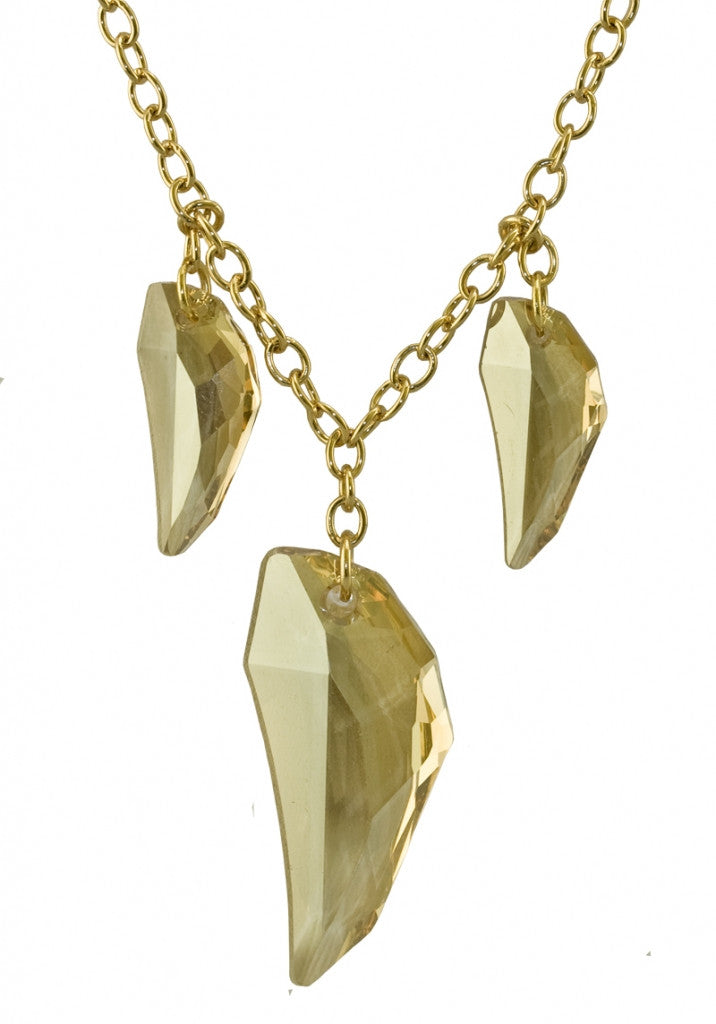 Origins Clear Crystal Claw Necklace - TimeLine Gifts