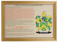 Personalised Certificate of Arms