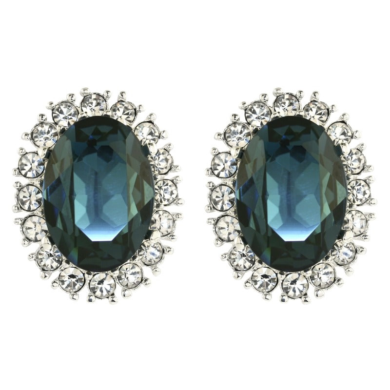 Princess Diana Sapphire and Diamond Earrings - TimeLine Gifts