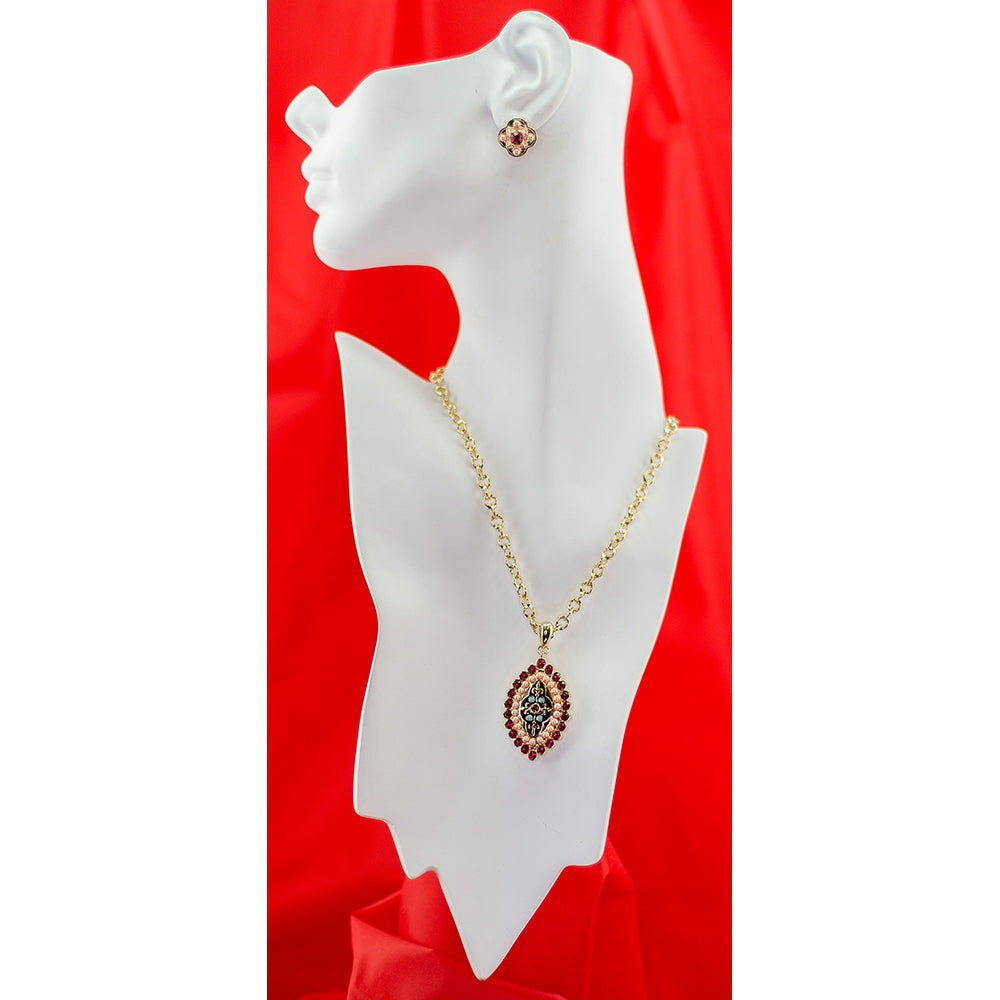 Pugin Medieval Style Pendant and Chain - TimeLine Gifts