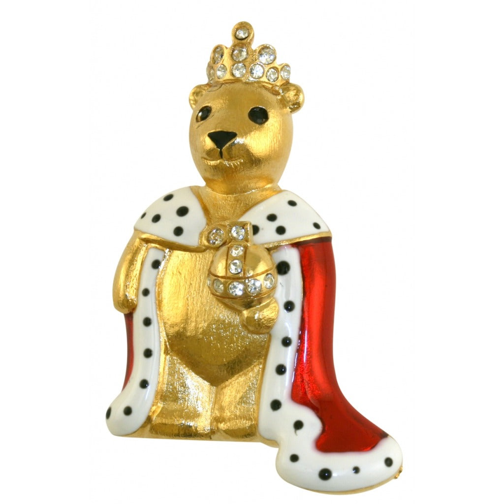 Queen Teddy Bear Brooch - TimeLine Gifts