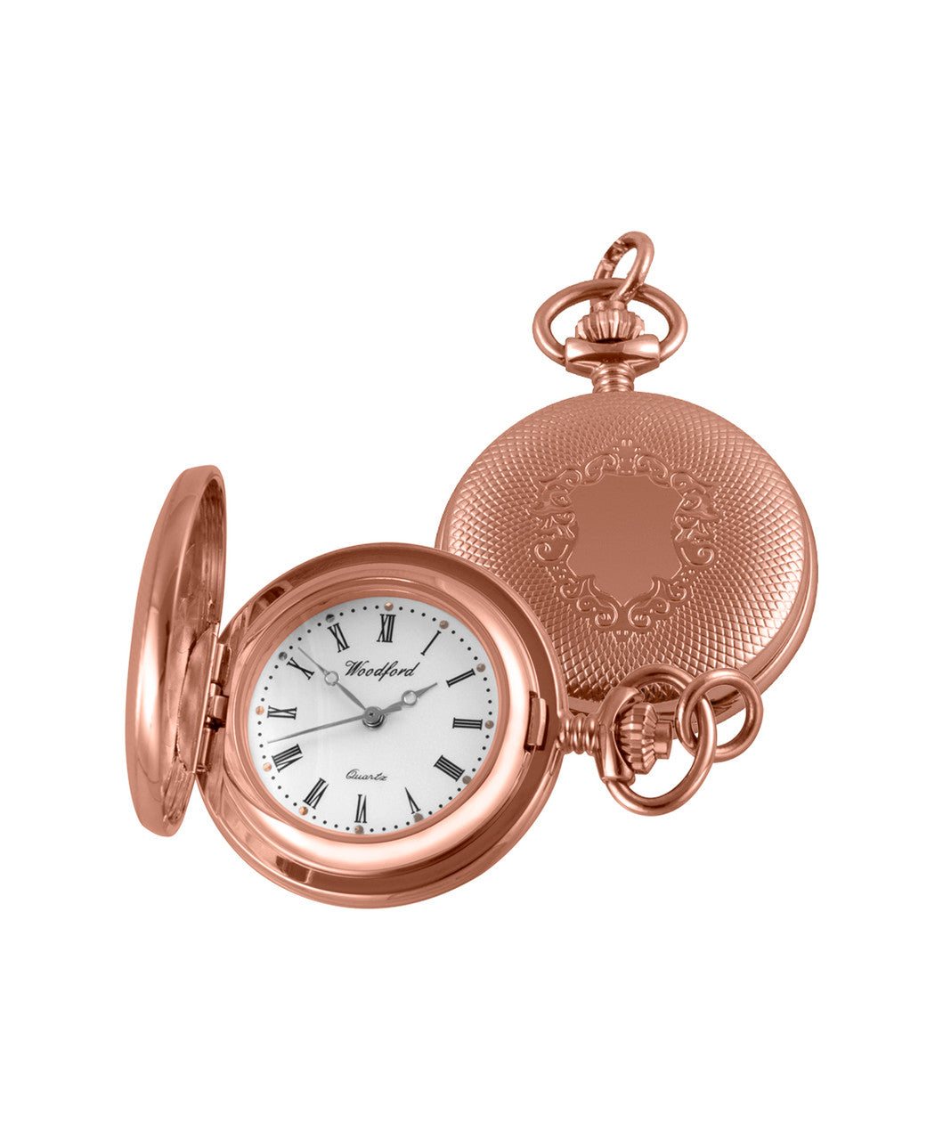 Woodford Ladies' Quartz Pendant Watch Rose Gold or Silver