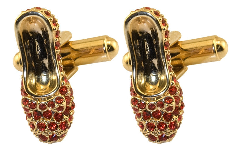 Wizard of Oz Dorothy Ruby Slippers Cufflinks - TimeLine Gifts