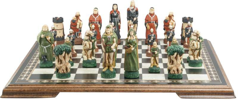 Robin Hood - Hand Painted Chess Set - TimeLine Gifts