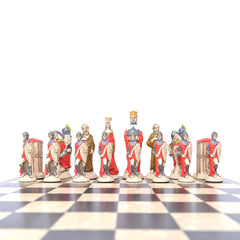 King Arthur & Camelot - Hand Painted Chess Set
