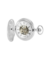 Woodford Solid Sterling Silver Full Hunter Pocket Watch