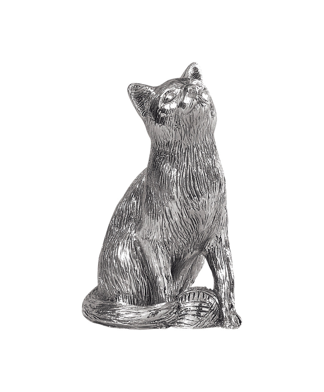 Sterling Silver Cat Looking Up Model