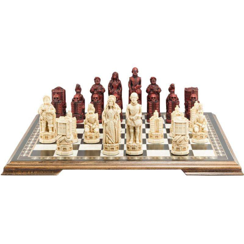 Shakespeare & the Globe - Chess Set - TimeLine Gifts