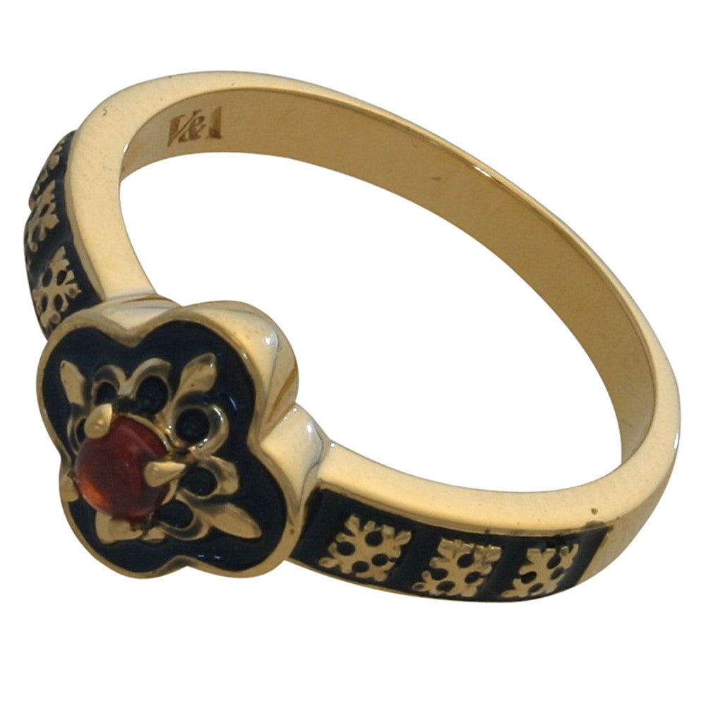 Silver Pugin Style Medieval Ring - TimeLine Gifts