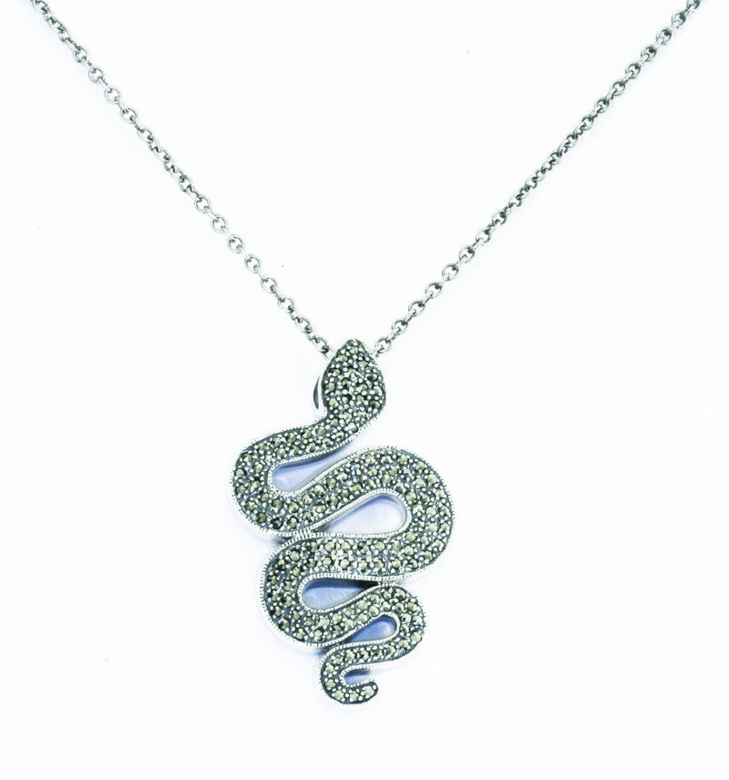 Sterling Silver Serpent Pendant - TimeLine Gifts