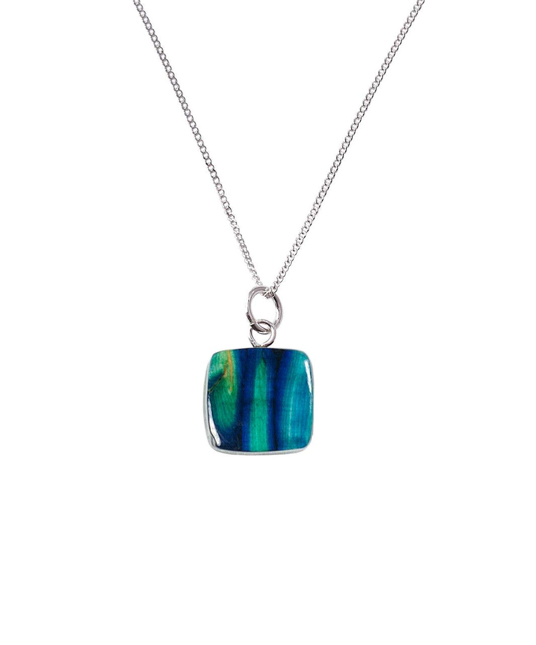 Small Square Heather Pendant