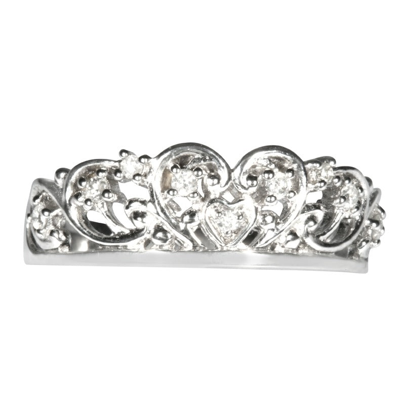 Spencer Tiara Ring Silver Toned - TimeLine Gifts