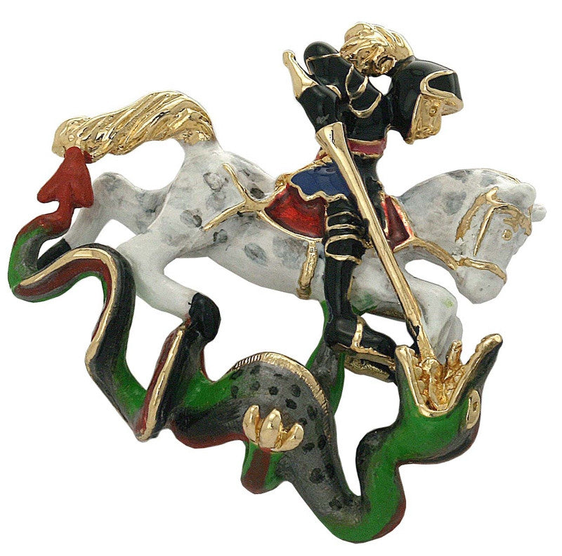 St George and The Dragon Brooch - TimeLine Gifts