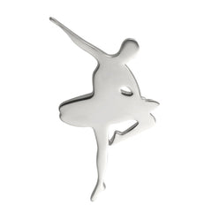 Sterling Silver Ballerina Pirouette Pin Badge