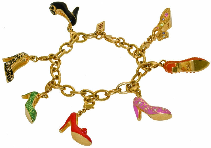 Seven Shoes Charm Bracelet - TimeLine Gifts